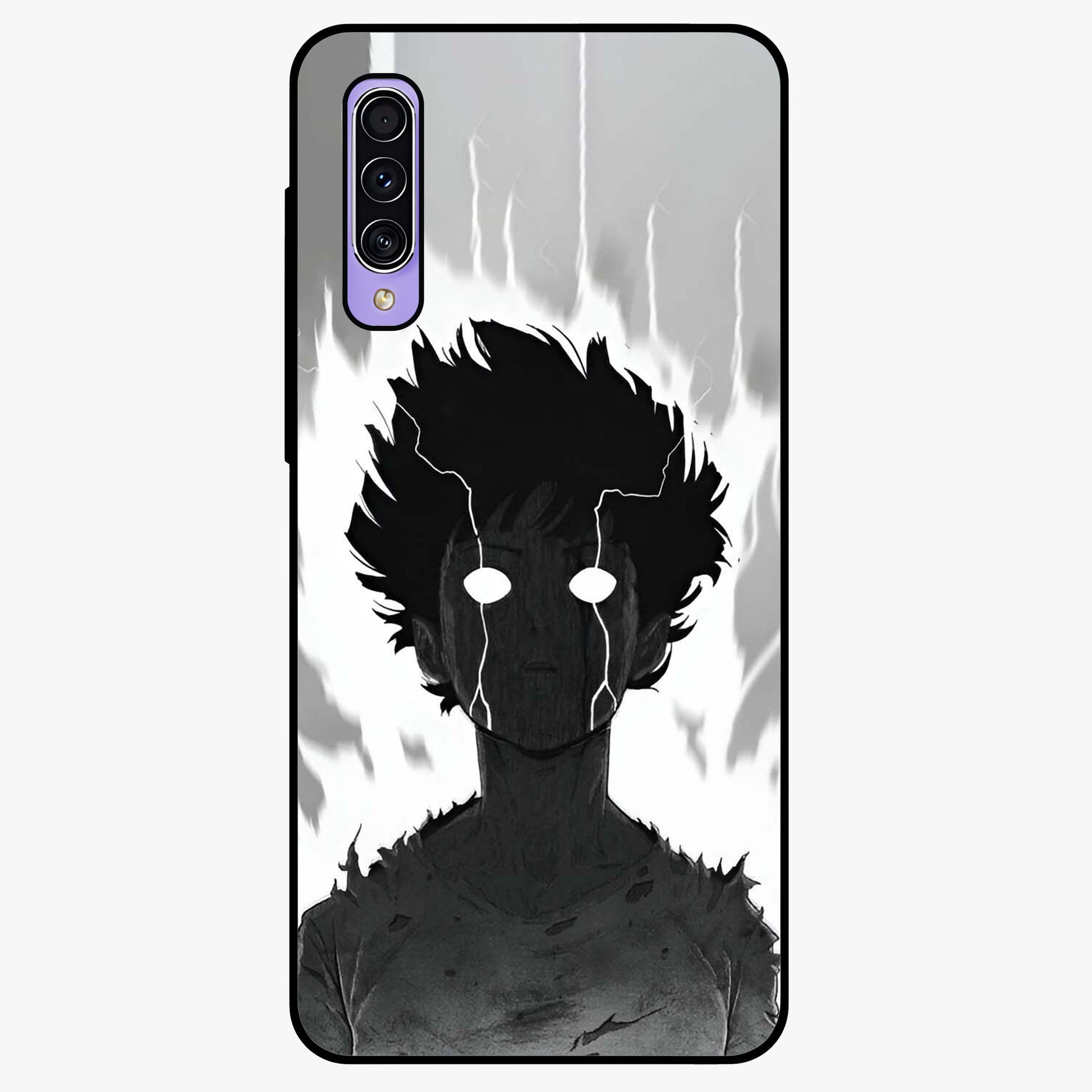 Awakened Inner Rage Glass Case showing flat back view with intense artistic artwork and glossy glass finish.