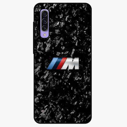 Carbon Speed Mark Glass Case showing flat back view with sporty carbon pattern artwork and glossy glass finish.