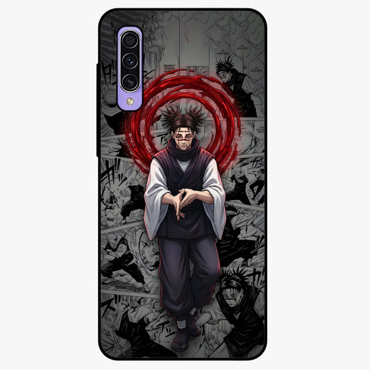 Cursed Ritual Ascension Glass Case showing flat back view with dark ritual themed artwork and glossy glass finish.
