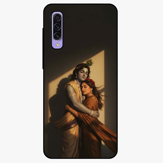Divine Eternal Love Glass Case showing flat back view with spiritual love themed artwork and glossy glass finish.