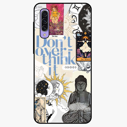 Ethereal Thoughts Glass Case showing flat back view with dreamy artistic artwork and glossy glass finish.