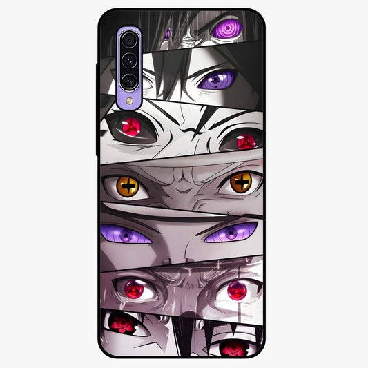 Eyes of Destiny Glass Case showing flat back view with striking eye themed artwork and glossy glass finish.