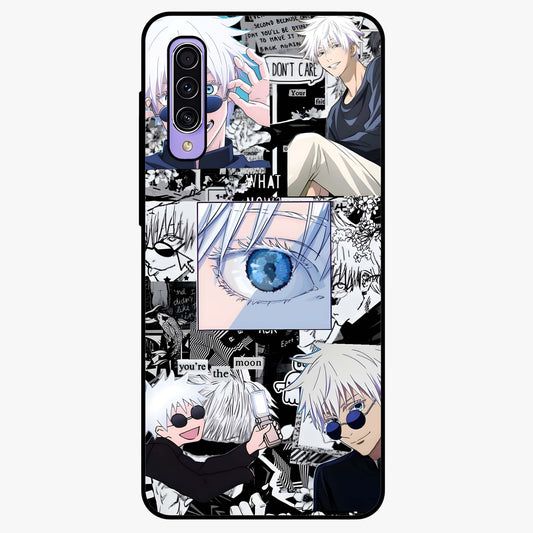 Infinity Sorcerer Chaos Glass Case showing flat back view with mystical sorcerer themed artwork and glossy glass finish.