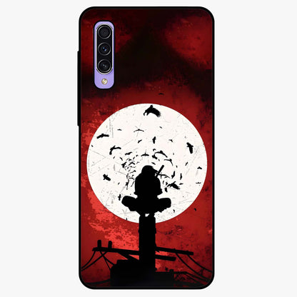 Itachi Limited Edition Naruto Anime Glass Case showing flat back view with iconic anime character artwork and glossy glass finish.
