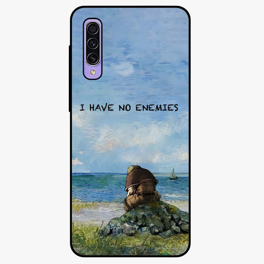 Peace Beyond War Glass Case showing flat back view with symbolic peace themed artwork and glossy glass finish.