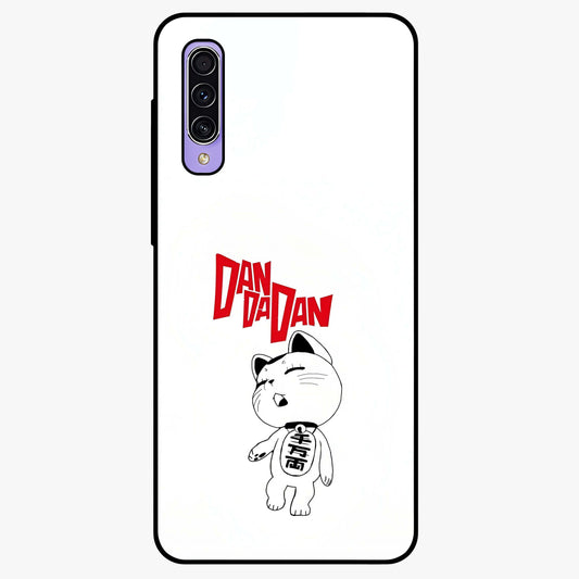 Playful Spirit Charm Glass Case showing flat back view with cheerful charm themed artwork and glossy glass finish.