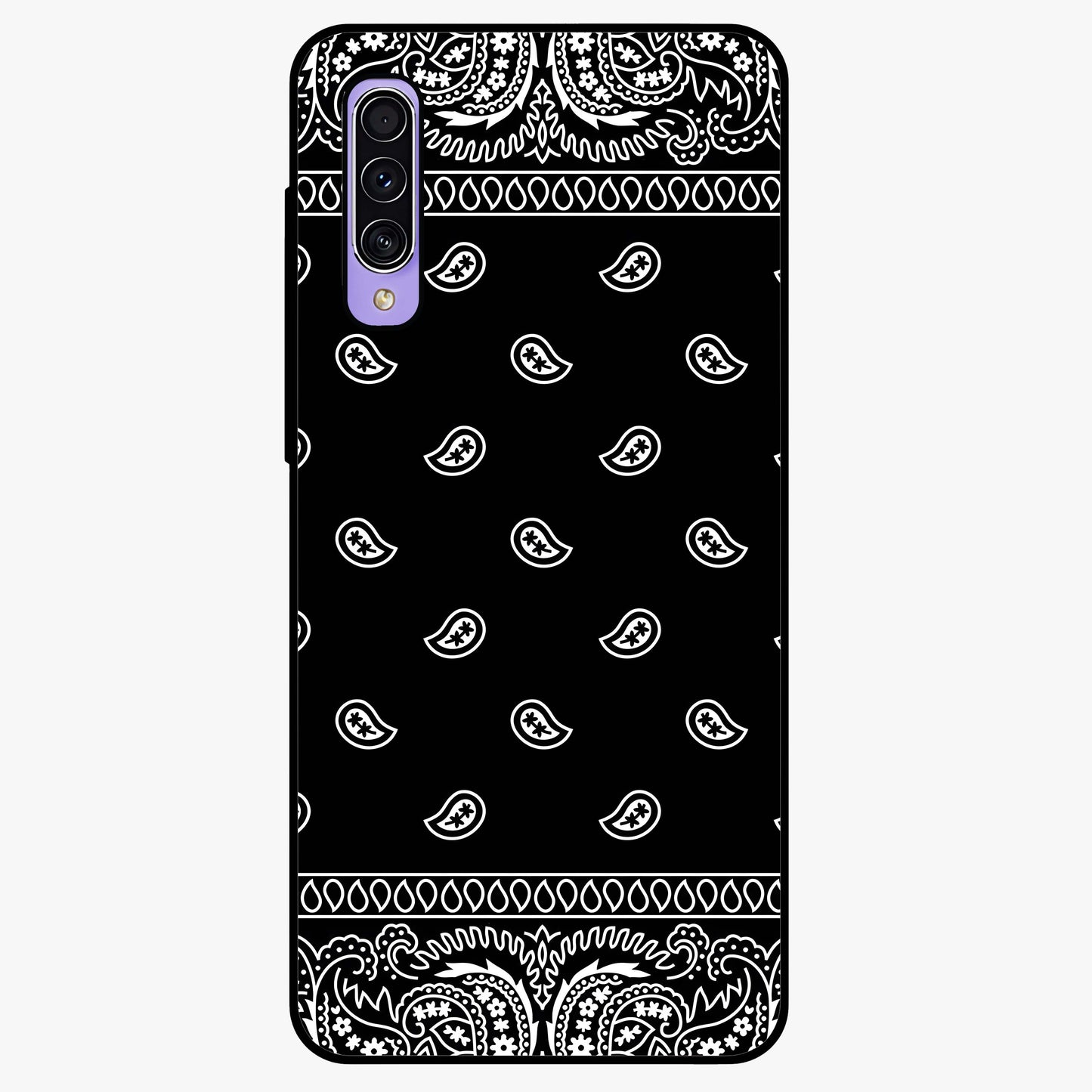 Retro Rebel Threads Glass Case showing flat back view with vintage street style artwork and glossy glass finish.