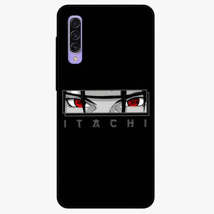 Scarlet Gaze Dominance Glass Case showing flat back view with striking red themed artwork and glossy glass finish.