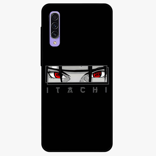 Scarlet Gaze Dominance Glass Case showing flat back view with striking red themed artwork and glossy glass finish.