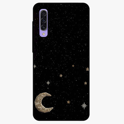 Twinkle Star With Half Moon Glass Case showing flat back view with star and half moon artwork and glossy glass finish.