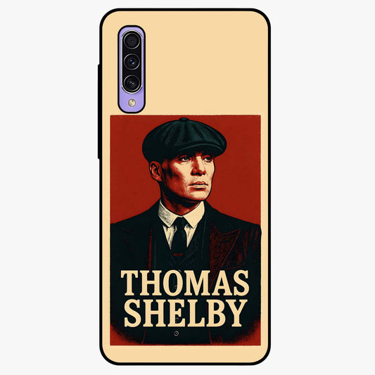 Vintage Mafia Authority Glass Case showing flat back view with bold vintage mafia inspired artwork and glossy glass finish.