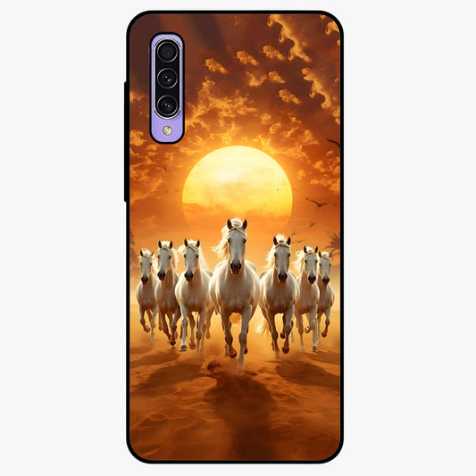 Wild Sunset Majesty Glass Case showing flat back view with majestic sunset landscape artwork and glossy glass finish.