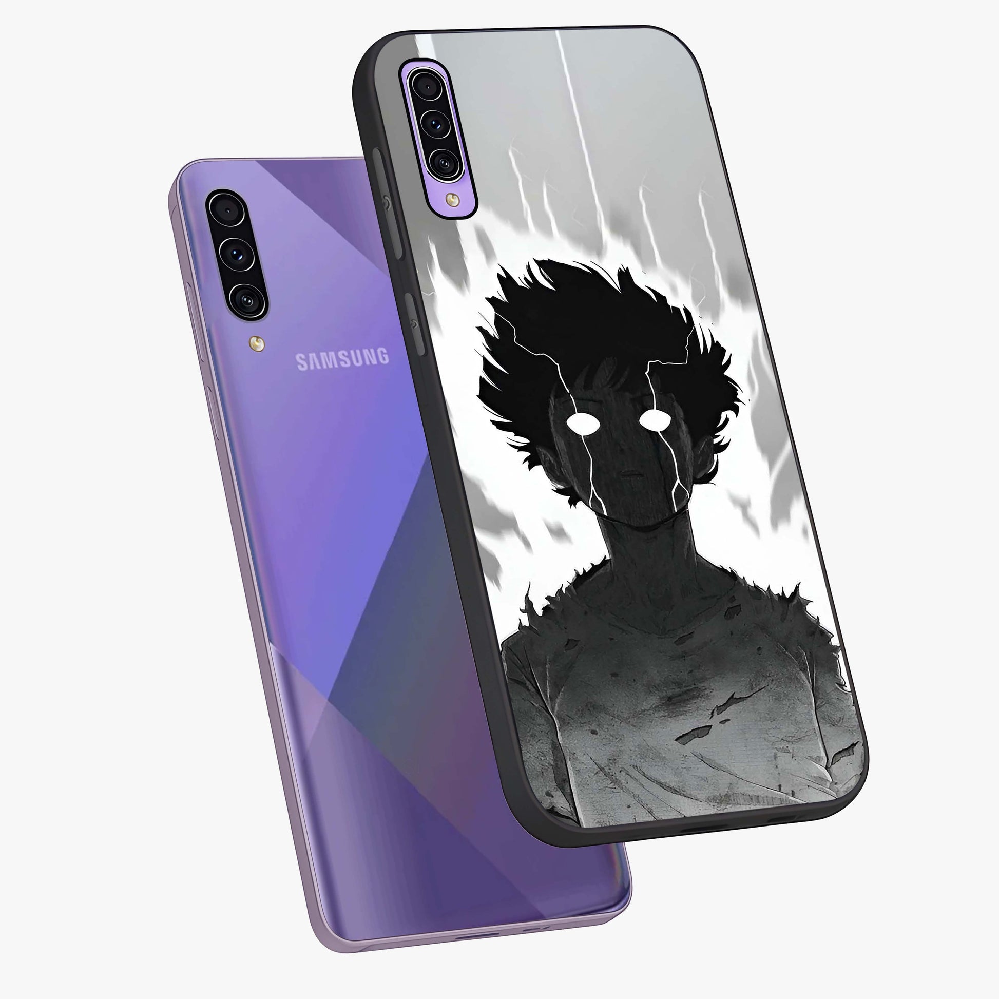 Awakened Inner Rage Glass Case displayed in angled mockup highlighting powerful graphic design and bold artistic theme.