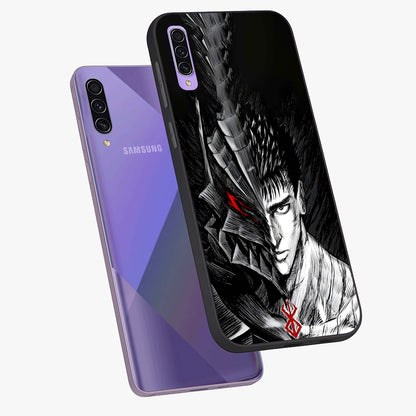 Berserker Blood Oath Glass Case displayed in angled mockup highlighting dark fantasy graphic design and powerful theme.