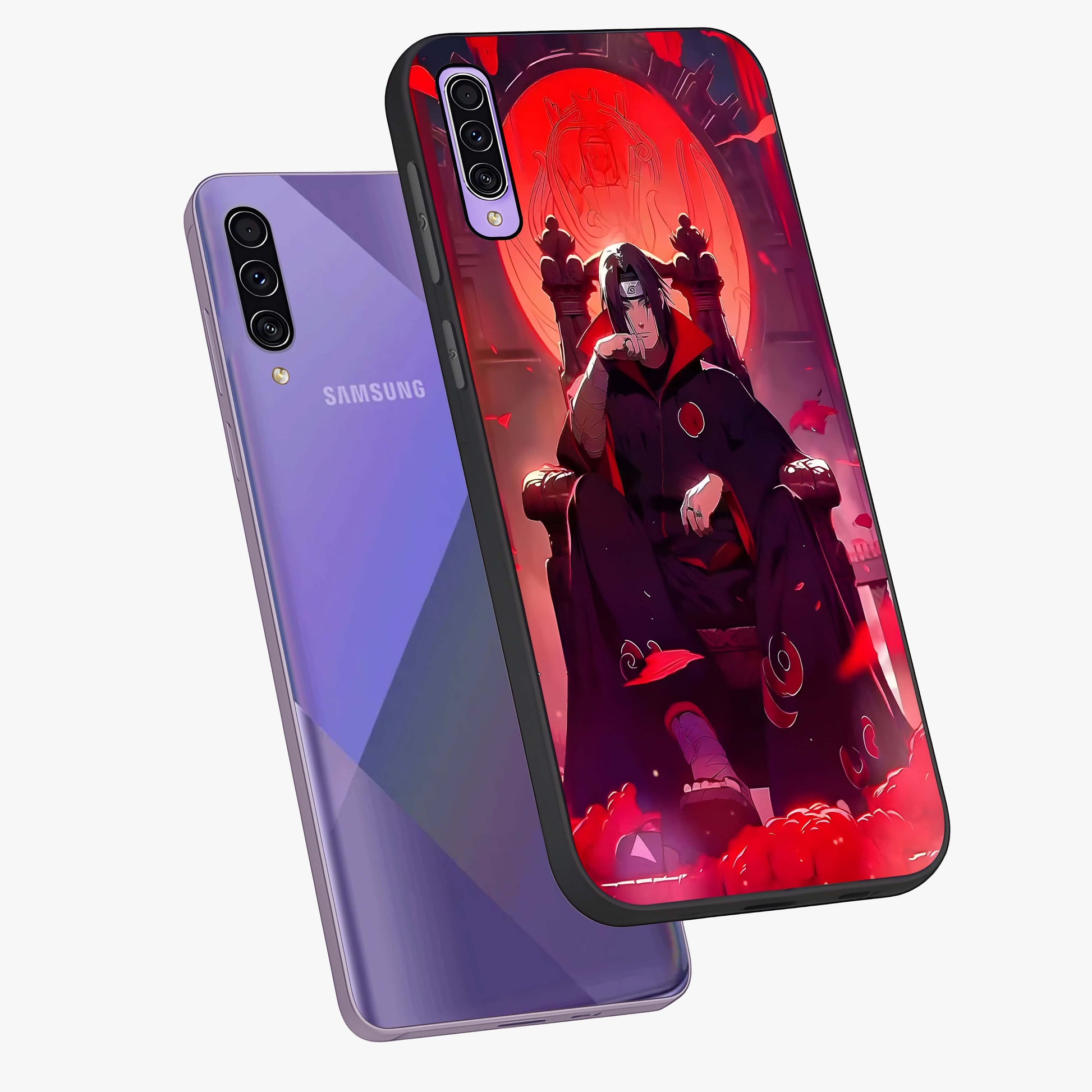 Blood Moon Sovereign Glass Case displayed in angled mockup highlighting dark celestial moon design and dramatic theme.