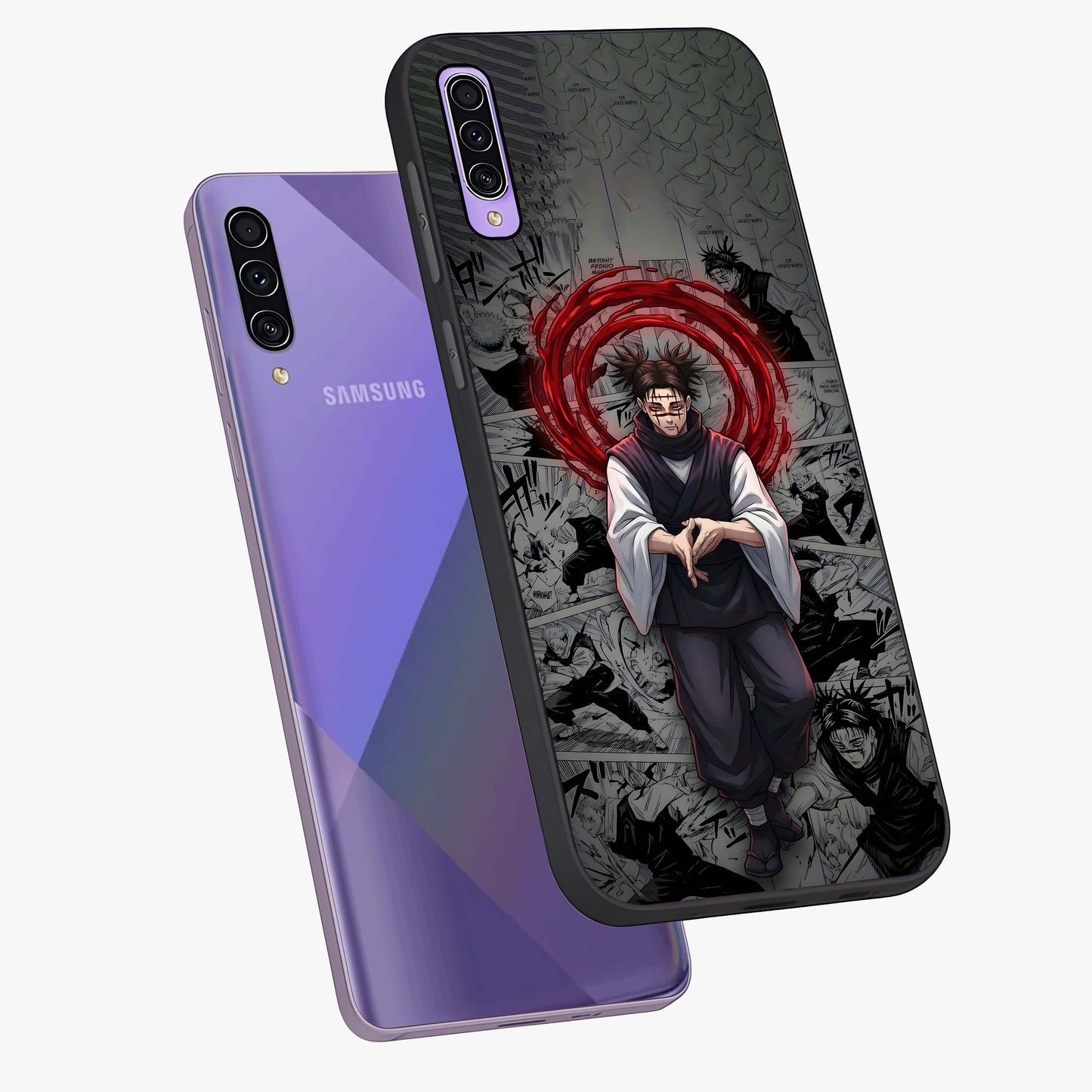 Cursed Ritual Ascension Glass Case displayed in angled mockup highlighting mystical ritual illustration with supernatural aesthetic.