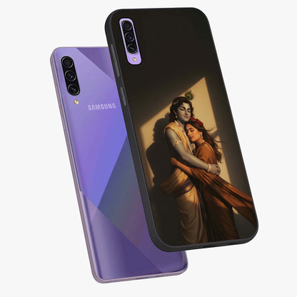 Divine Eternal Love Glass Case displayed in angled mockup highlighting elegant divine inspired design with peaceful aesthetic.