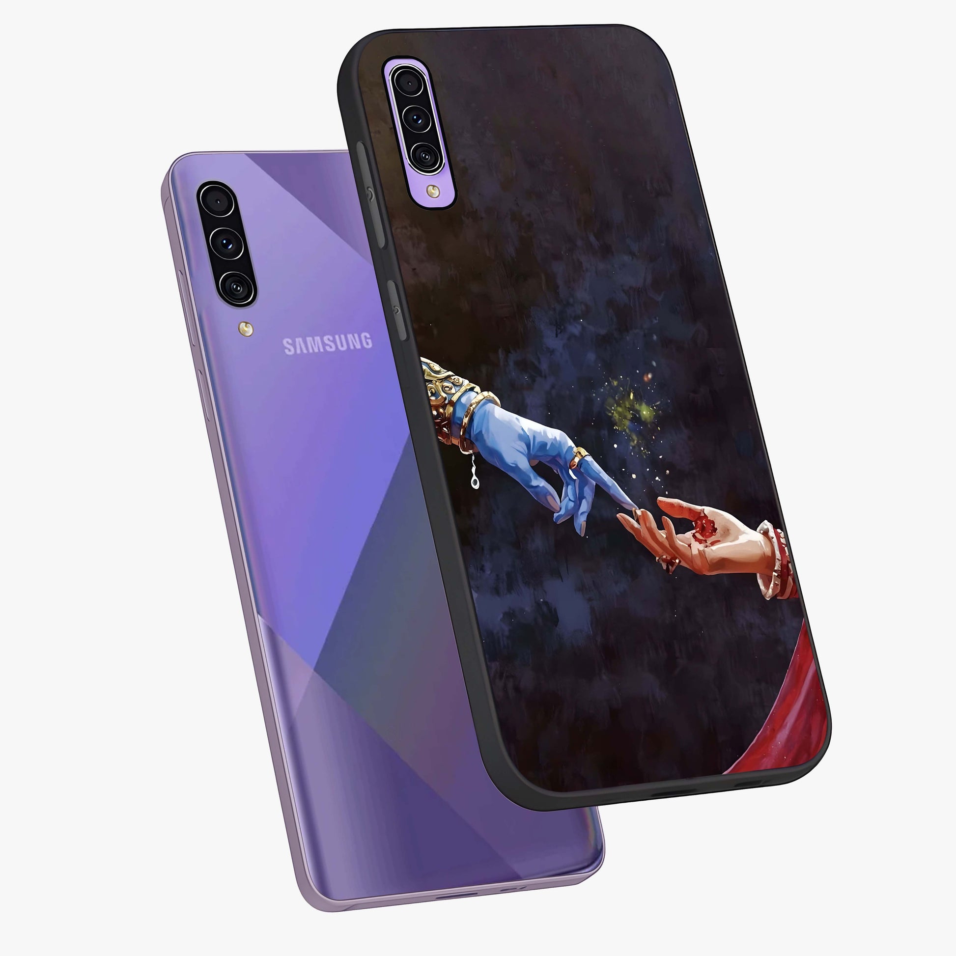 Divine Touch Eternal Glass Case displayed in angled mockup highlighting elegant divine inspired design with calm aesthetic style.