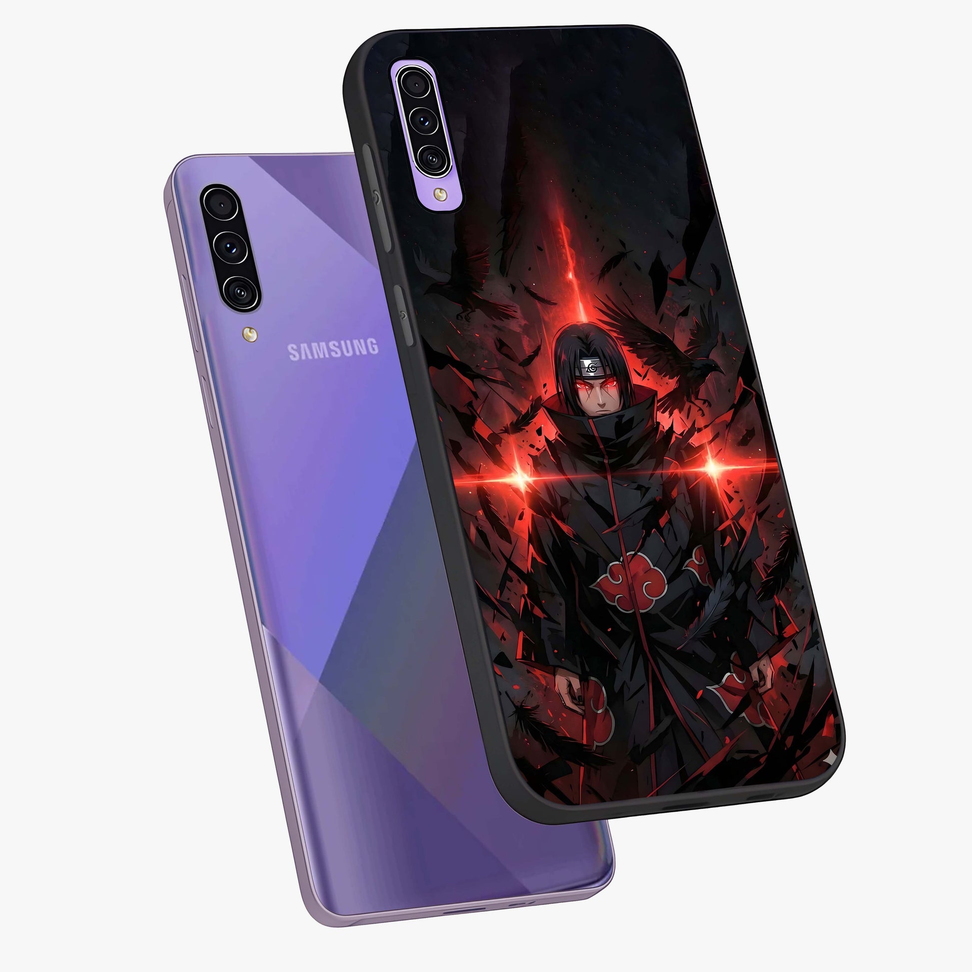 Focus Mode On Glass Case displayed in angled mockup highlighting clean minimal text artwork with modern aesthetic style.