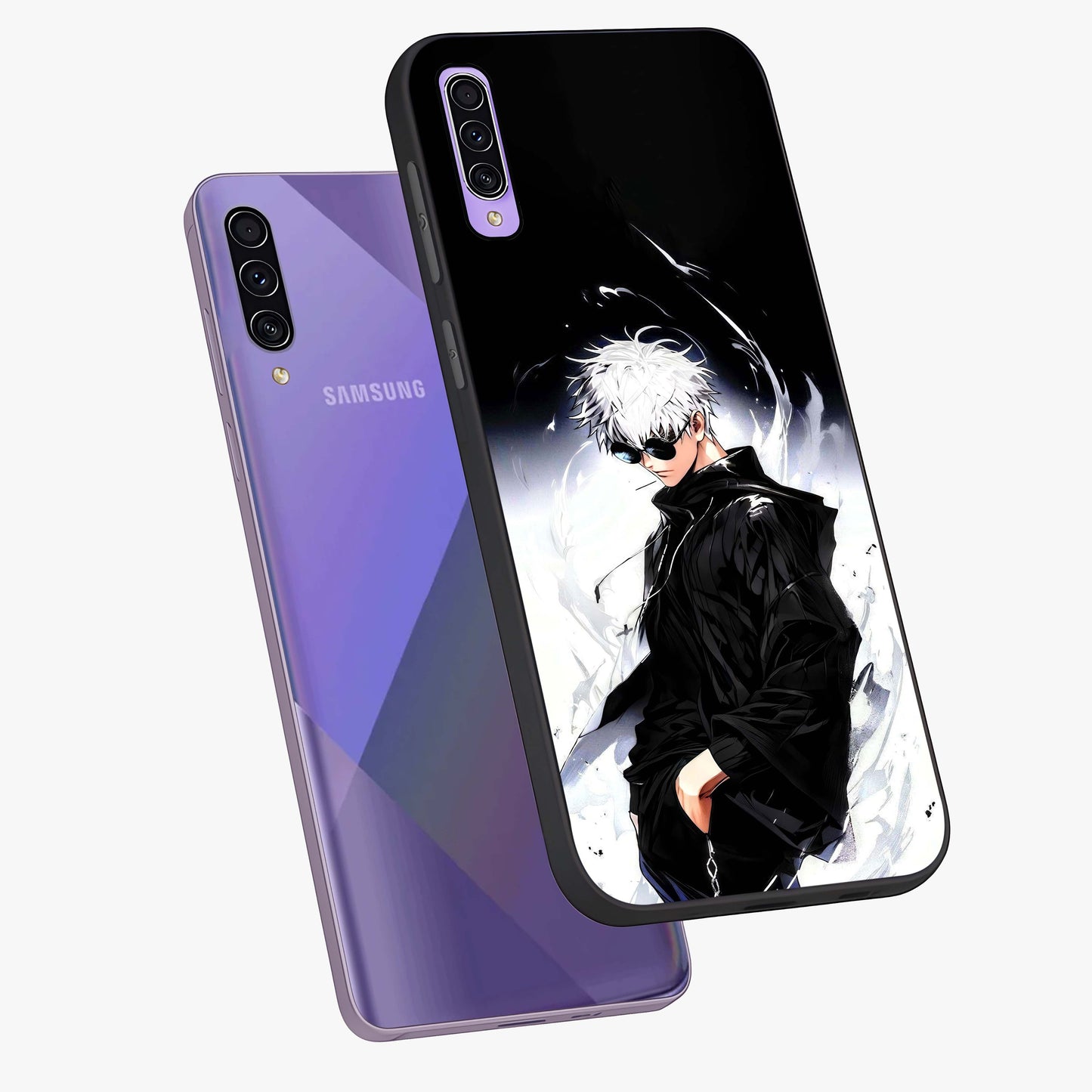 Limitless Shadow King Glass Case displayed in angled mockup highlighting dramatic dark hero design with intense aesthetic.