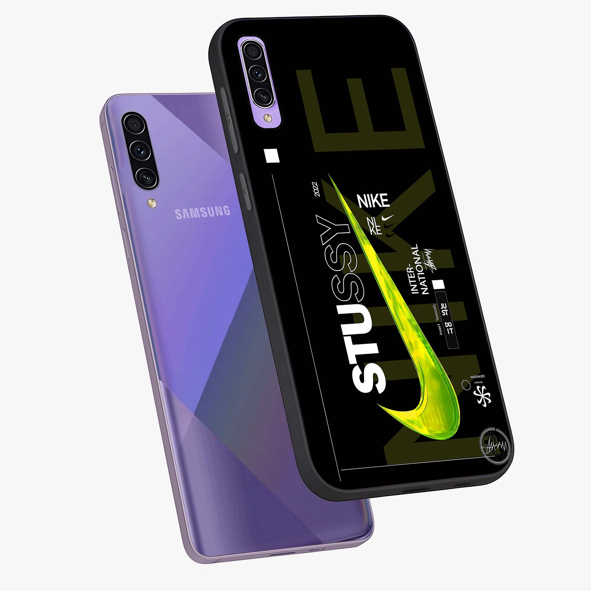 Neon Street Edition Glass Case displayed in angled mockup highlighting vibrant urban design with bold street aesthetic.
