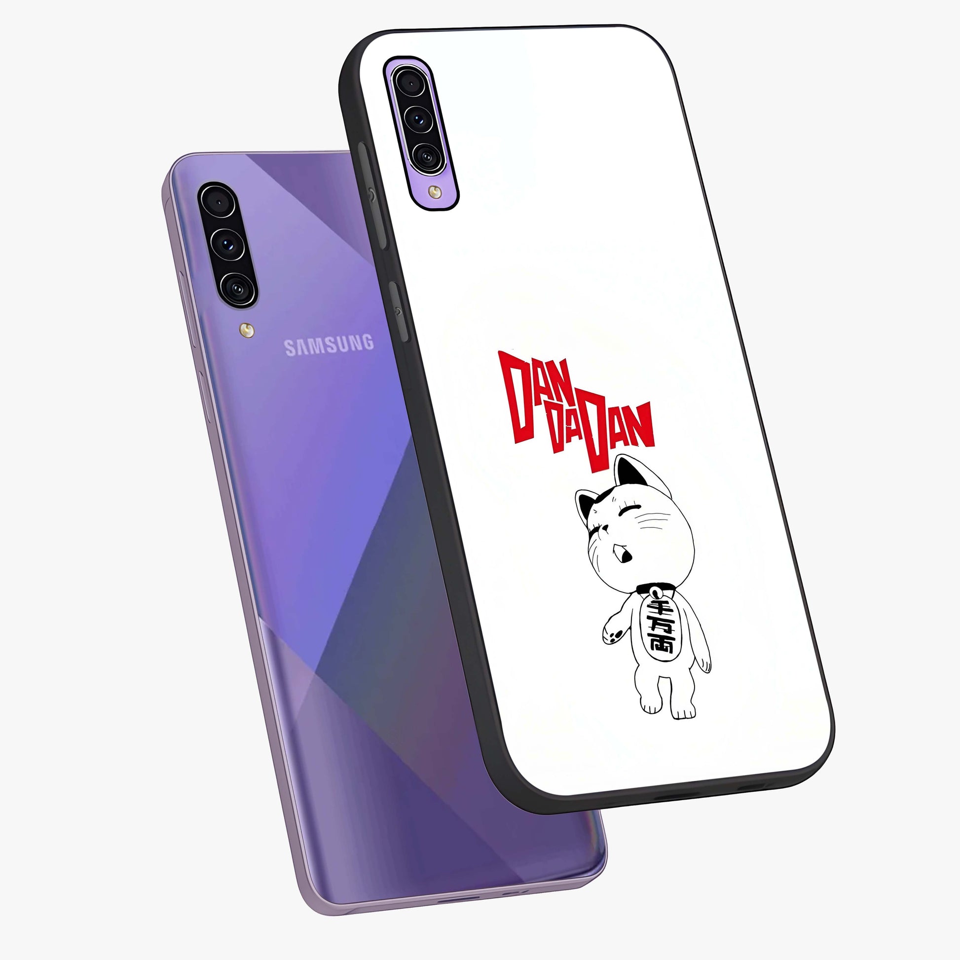 Playful Spirit Charm Glass Case displayed in angled mockup highlighting lively decorative design with playful aesthetic style.