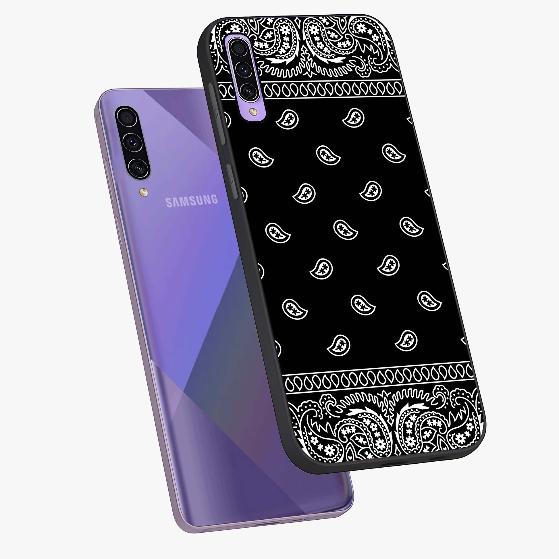 Retro Rebel Threads Glass Case displayed in angled mockup highlighting retro inspired graphic design with rebellious aesthetic.