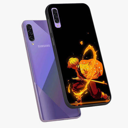 Thunder Flame Execution Glass Case displayed in angled mockup highlighting dramatic fire themed design with intense fantasy aesthetic.