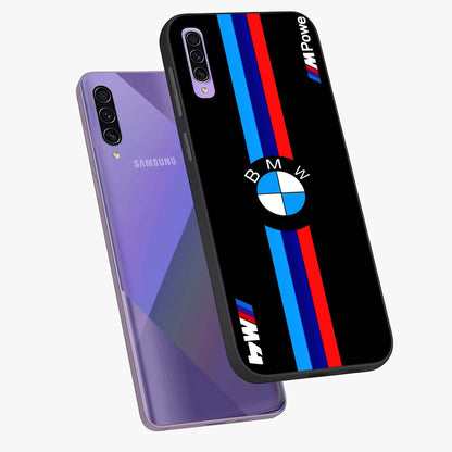 Turbo BMW Beast Glass Case displayed in angled mockup highlighting sleek racing car design with bold automotive aesthetic.