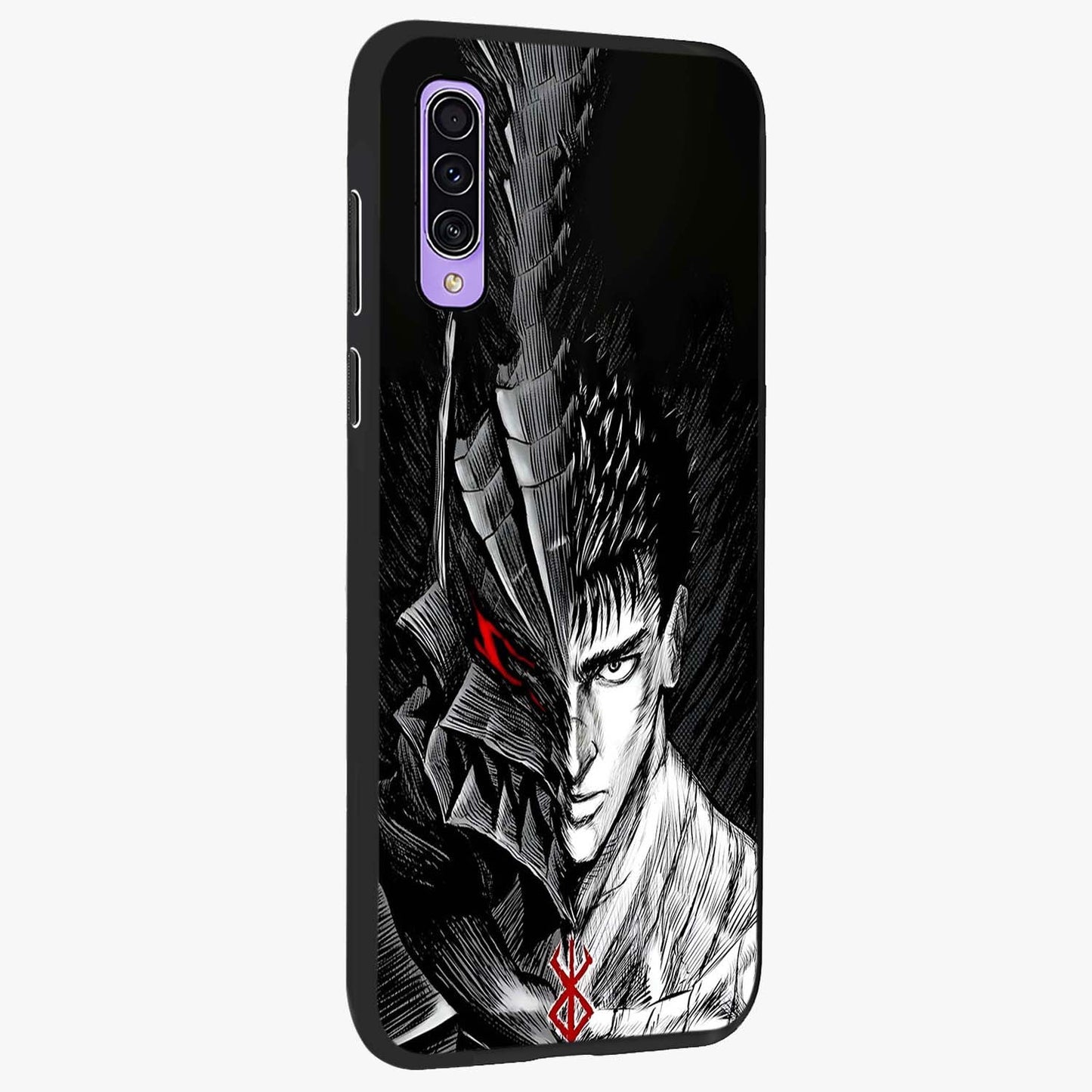 Berserker Blood Oath Glass Case upright view showcasing intense warrior aesthetic with dramatic artistic style.