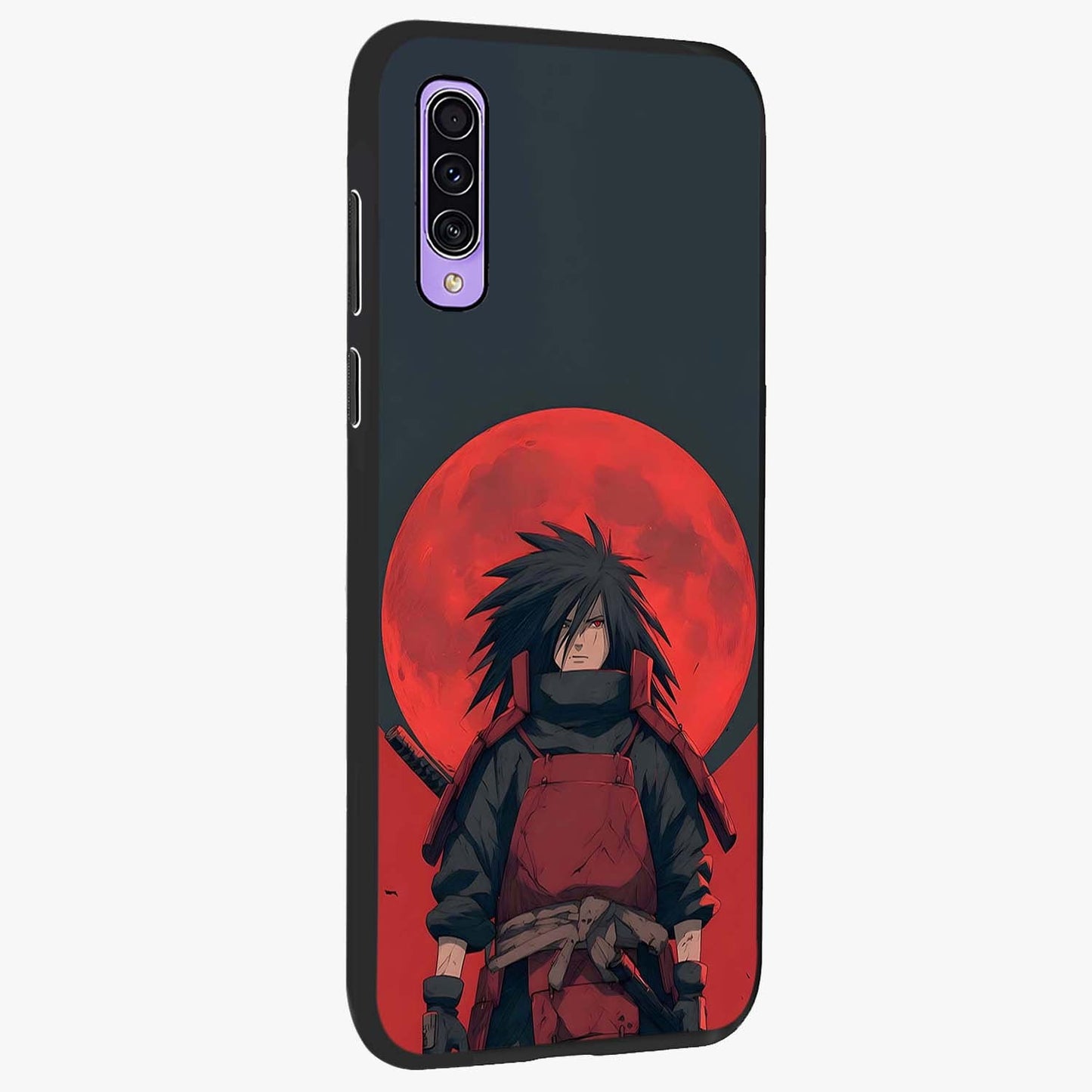 Crimson Moon Warlord Glass Case upright view showcasing powerful warlord artwork with dark celestial theme.