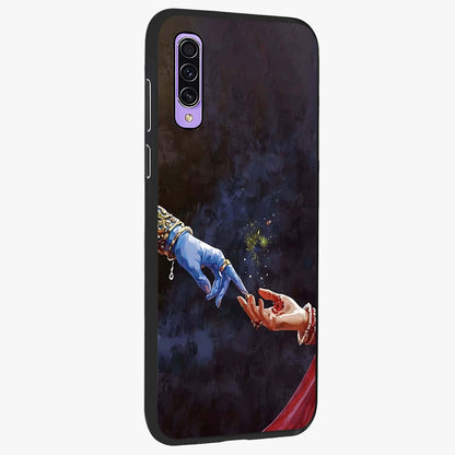 Divine Touch Eternal Glass Case upright view showcasing peaceful spiritual artwork with eternal divine theme.