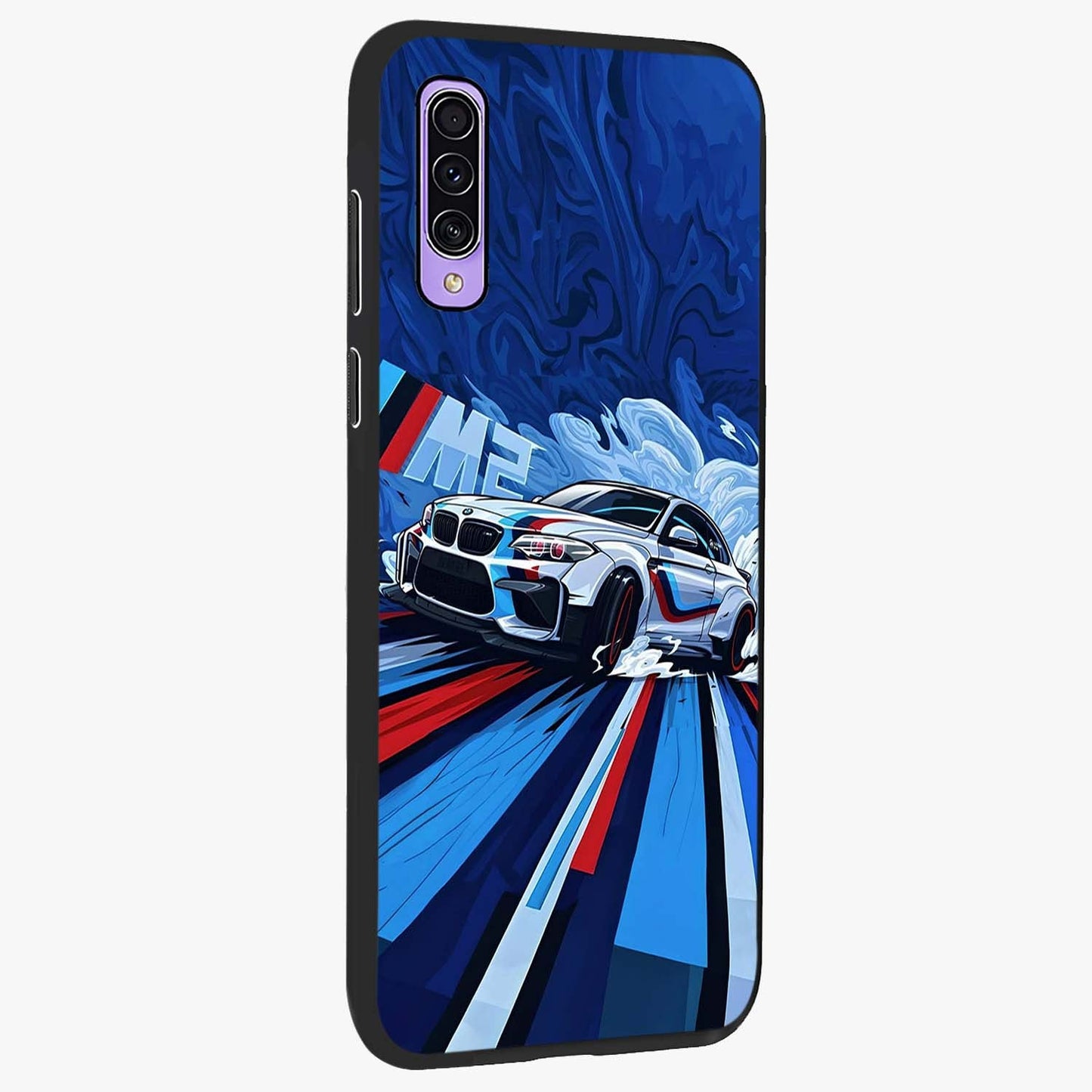Drift Power Rush Glass Case upright view showcasing high speed racing artwork with bold automotive theme.