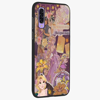 Magical Tangled Dream Glass Case upright view showcasing enchanting artistic artwork with dreamy fantasy theme.