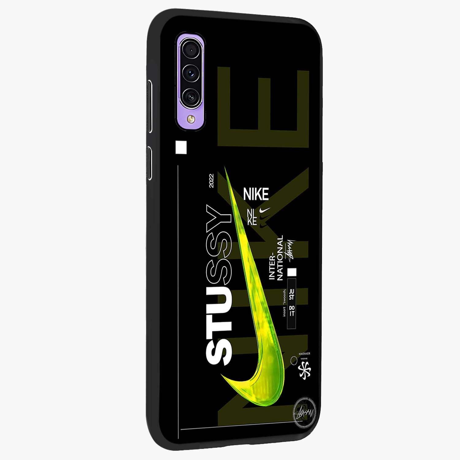 Neon Street Edition Glass Case upright view showcasing colorful neon artwork with modern street culture theme.