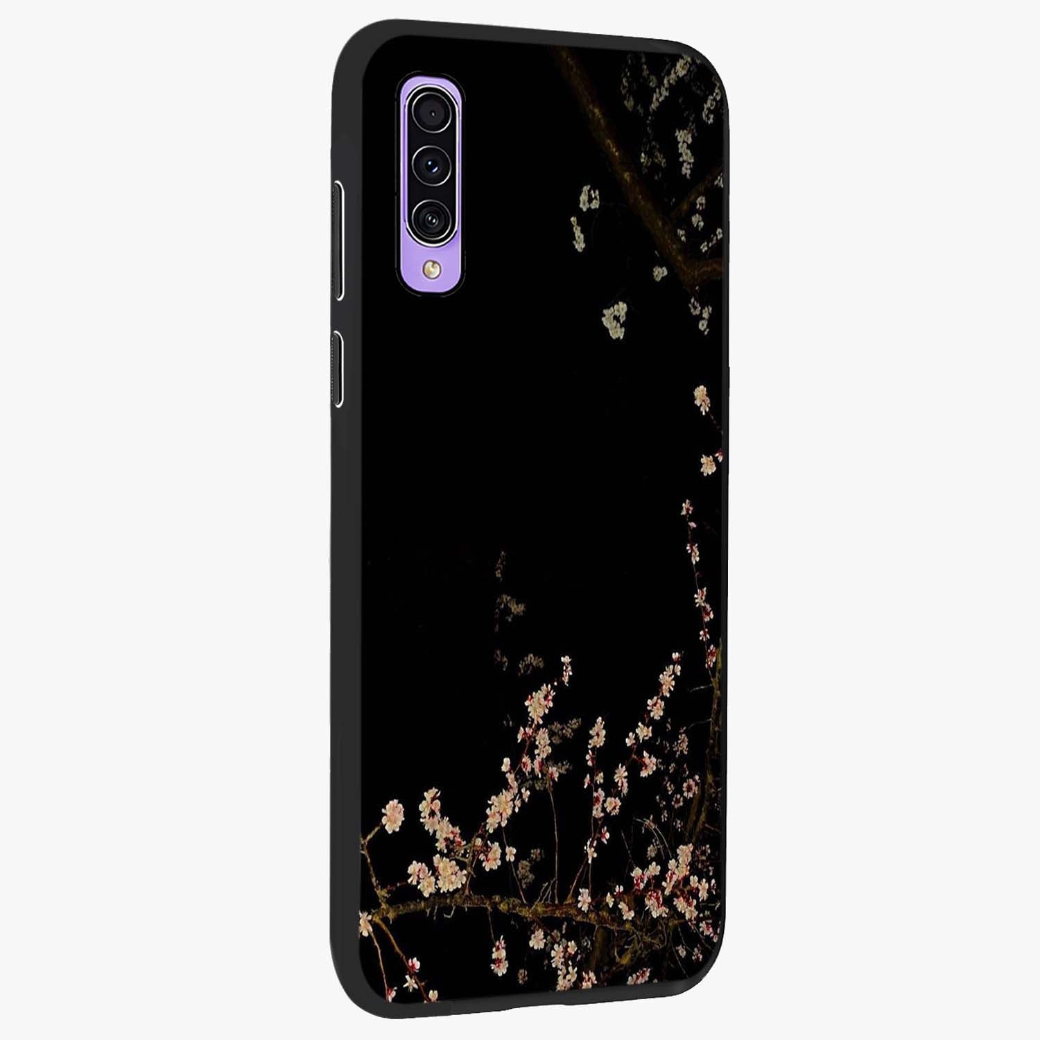 Petal Moon Light With Custom Name Glass Case upright view showcasing elegant floral moon artwork with personalized aesthetic.