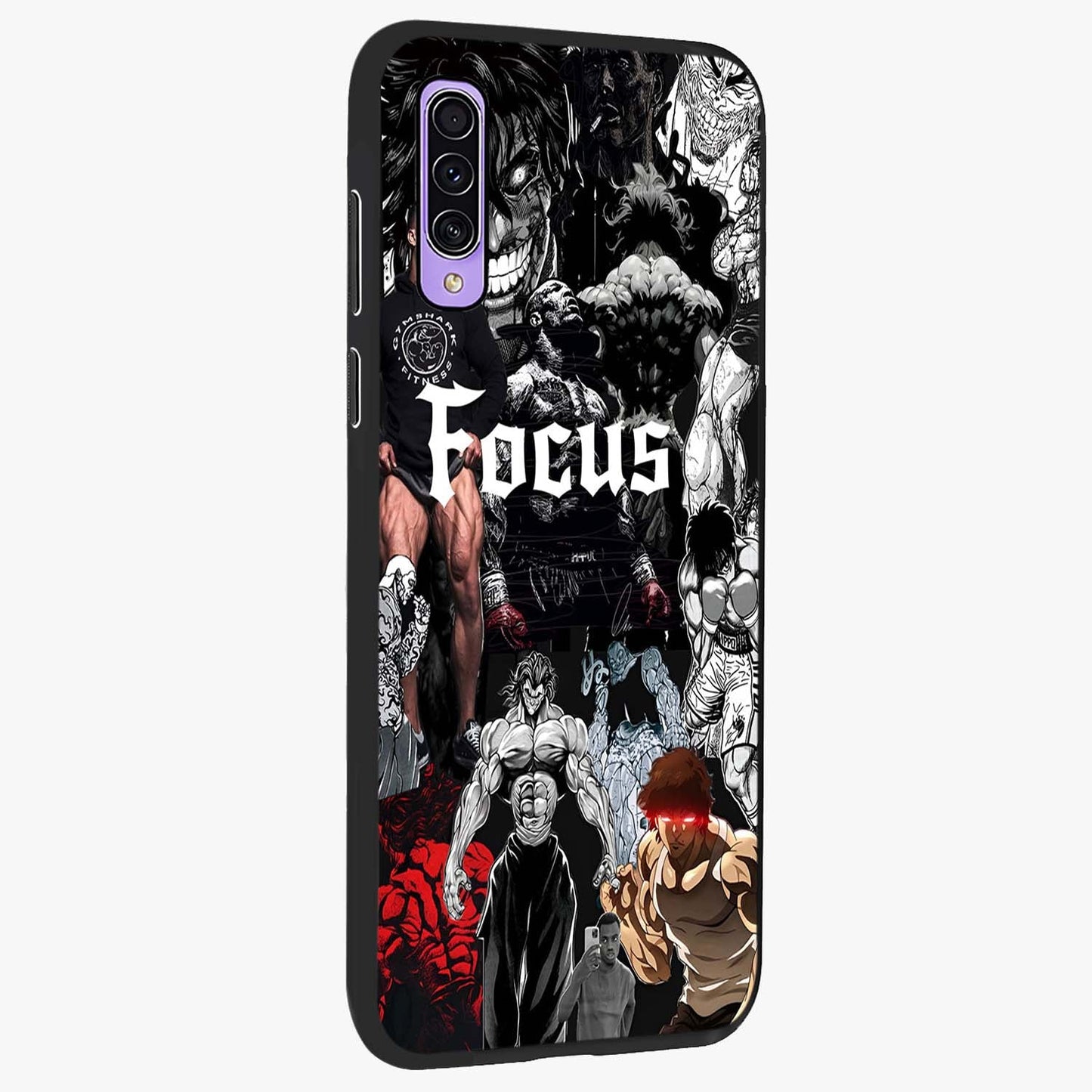 Relentless Power Focus Glass Case upright view showcasing strong inspirational artwork with powerful focus theme.