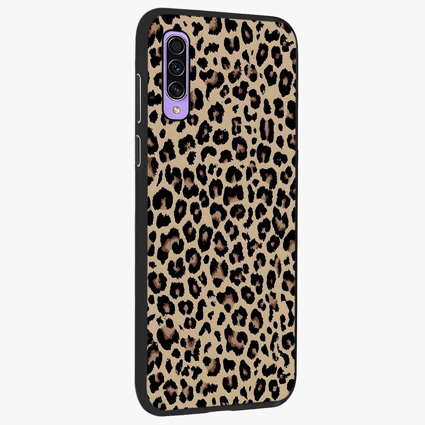 Savage Chic Pattern Glass Case upright view showcasing trendy decorative artwork with edgy fashion theme.