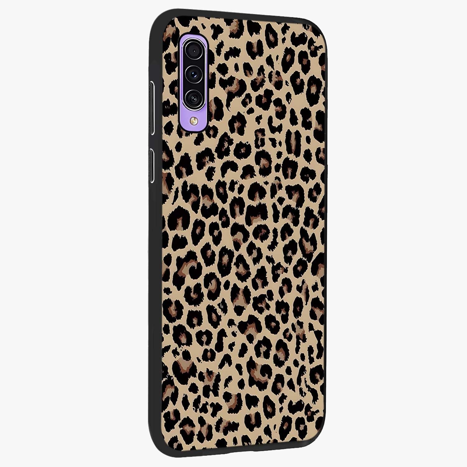 Savage Chic Pattern Glass Case upright view showcasing trendy decorative artwork with edgy fashion theme.