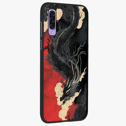 Shadow Dragon Fury Glass Case upright view showcasing intense dragon artwork with dramatic shadow theme.