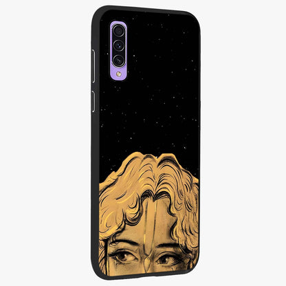 Shri Krishna Art Glass Case upright view showcasing sacred Krishna themed artwork with peaceful devotional style.