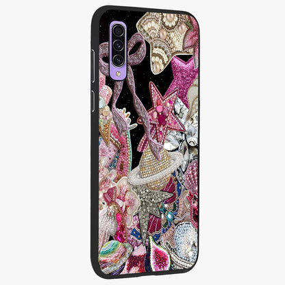 Starlit Jewel Dream Glass Case upright view showcasing radiant star inspired artwork with magical night theme.