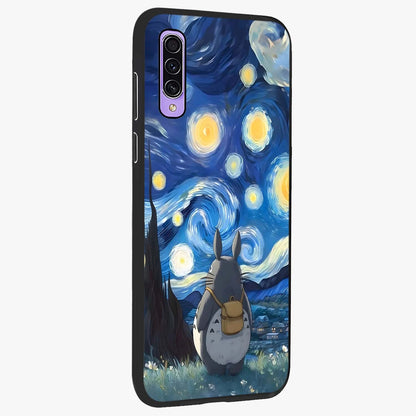 Totoro In Van Gogh Art Glass Case upright view showcasing creative character artwork with painterly artistic theme.