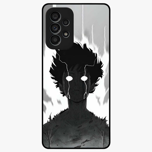 Awakened Inner Rage Glass Case showing flat back view with intense artistic artwork and glossy glass finish.