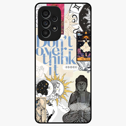 Ethereal Thoughts Glass Case showing flat back view with dreamy artistic artwork and glossy glass finish.
