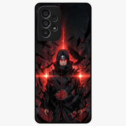 Focus Mode On Glass Case showing flat back view with bold motivational typography design and glossy glass finish.