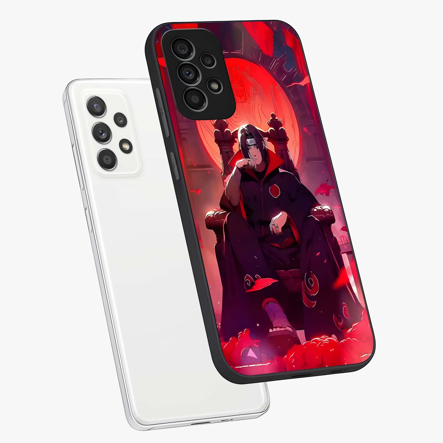 Blood Moon Sovereign Glass Case displayed in angled mockup highlighting dark celestial moon design and dramatic theme.