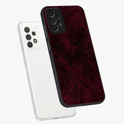 Crimson Fade Flow Glass Case displayed in angled mockup highlighting smooth gradient design with modern aesthetic style.