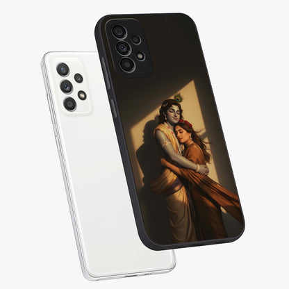 Divine Eternal Love Glass Case displayed in angled mockup highlighting elegant divine inspired design with peaceful aesthetic.