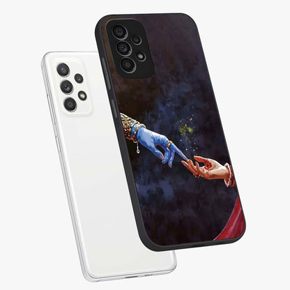 Divine Touch Eternal Glass Case displayed in angled mockup highlighting elegant divine inspired design with calm aesthetic style.